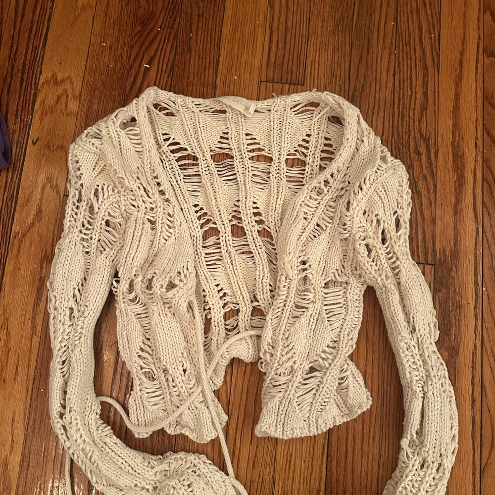 Cream Knit Women's Sweater